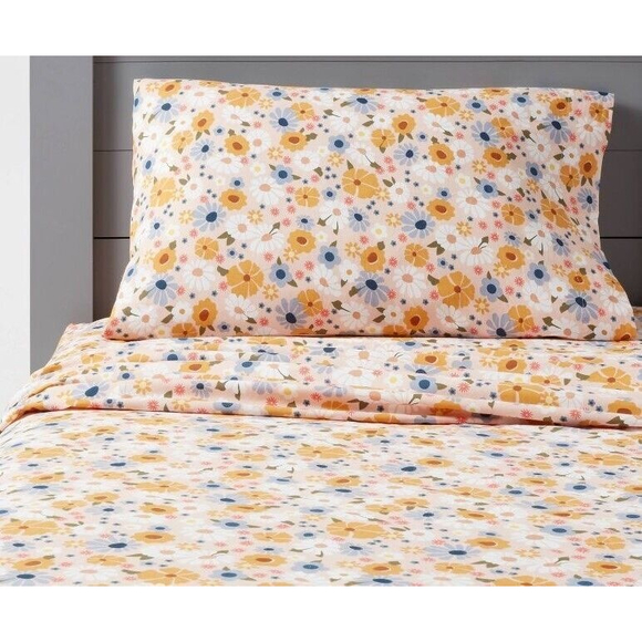 Pillowfort Bedding Pillowfort Twin Vintage Floral Cotton Sheet Set